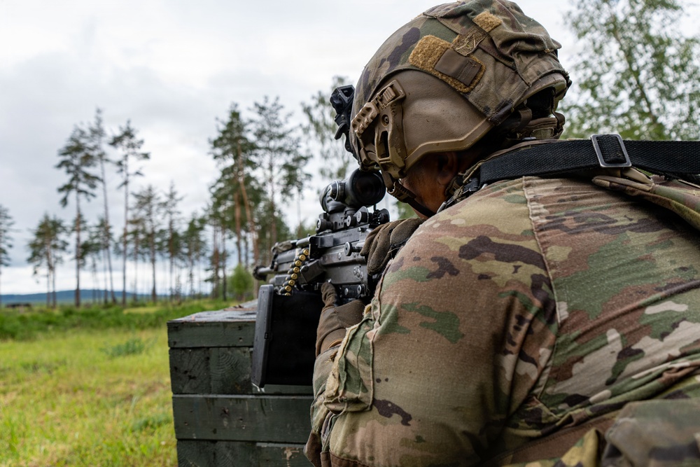 Apache Company, 1-4 Infantry - Blank fire range in GTA