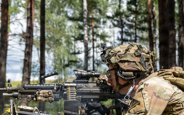 Apache Company, 1-4 Infantry - Blank fire range in GTA