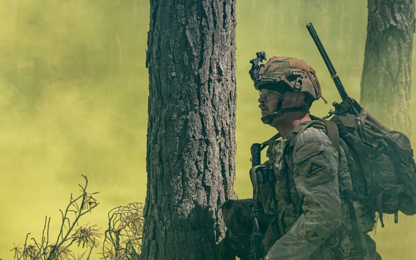 Apache Company, 1-4 Infantry - Blank fire range in GTA