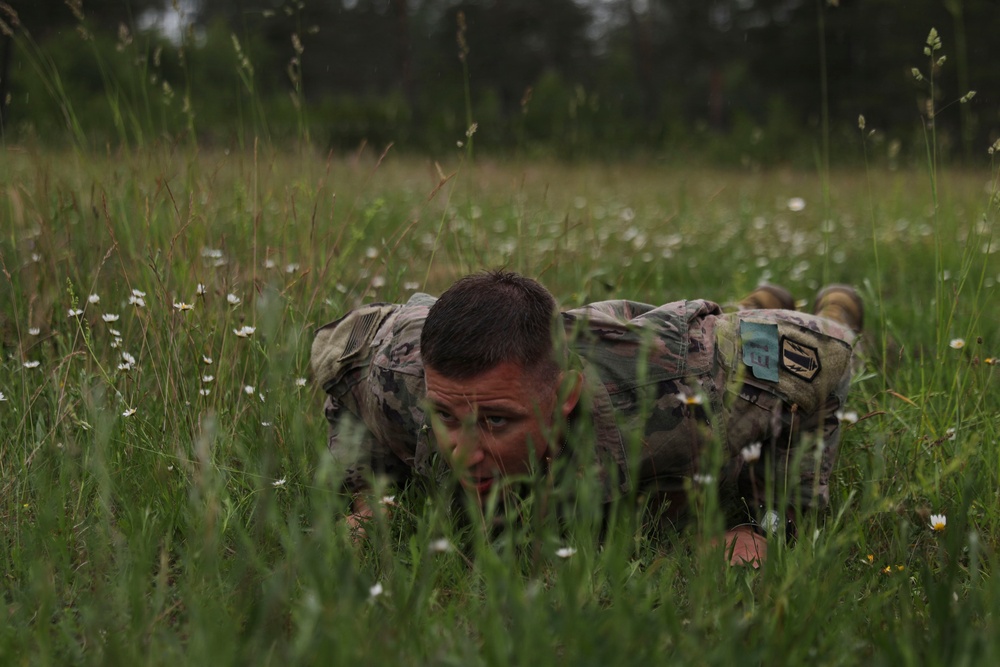 V Corps Best Squad Competition Combat Fitness Test