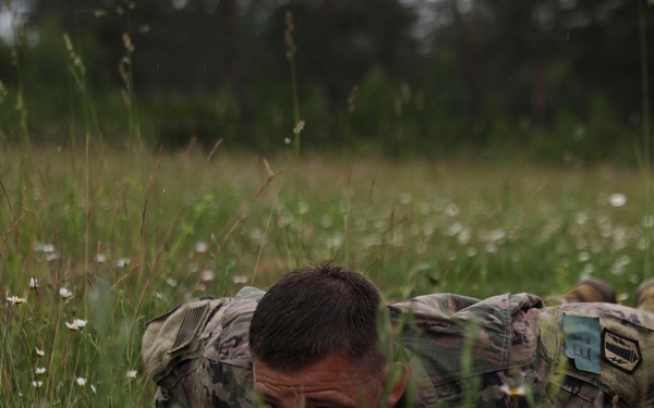 V Corps Best Squad Competition Combat Fitness Test