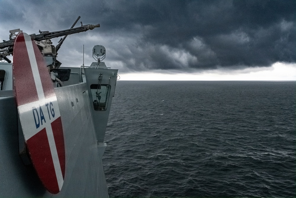 Danish Task Group Steaming Through The Baltic Sea During BALTOPS 2026