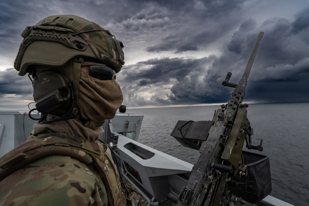 Danish Task Group Steaming Through The Baltic Sea During BALTOPS 2026