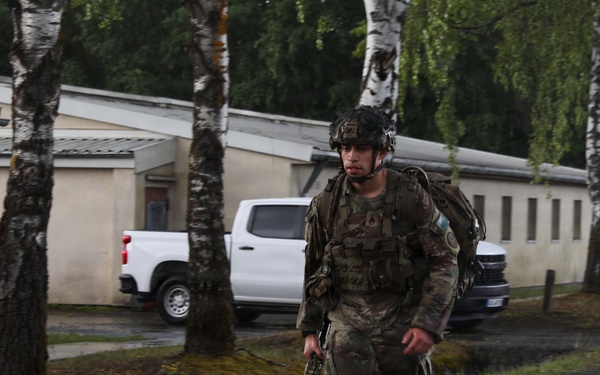 V Corps Best Squad Competition 12-mile ruck