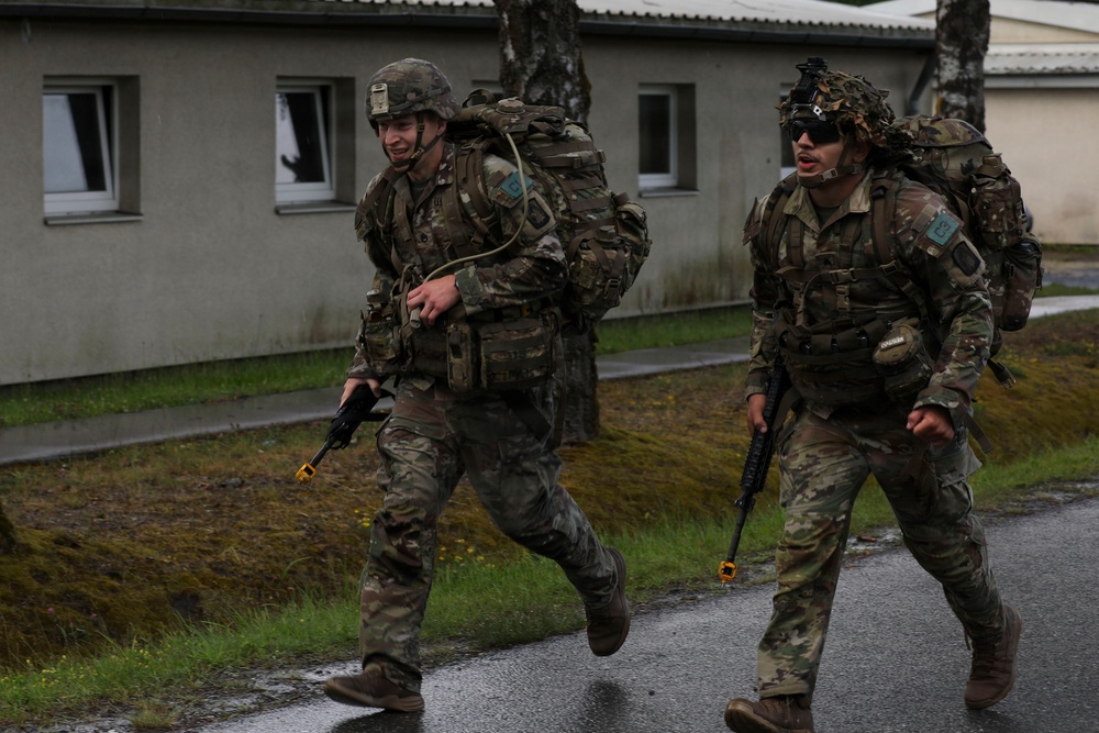 V Corps Best Squad Competition 12-mile ruck