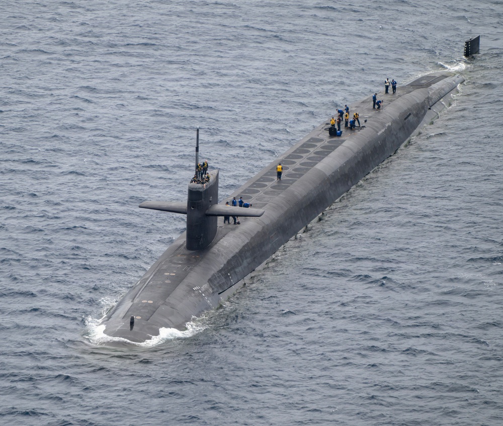 USS Maine arrives at Naval Base Guam
