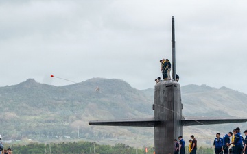 USS Maine arrives at Naval Base Guam