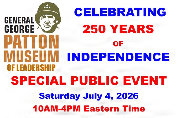 Patton Museum invites community to special America 250 celebration on July 4