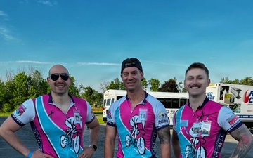Three Eastern Air Defense Sector Members Pedal for Mohawk Valley’s Missing Children