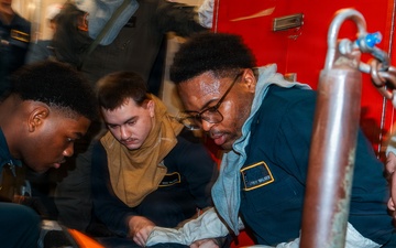 George Washington Conducts General Quarters Training