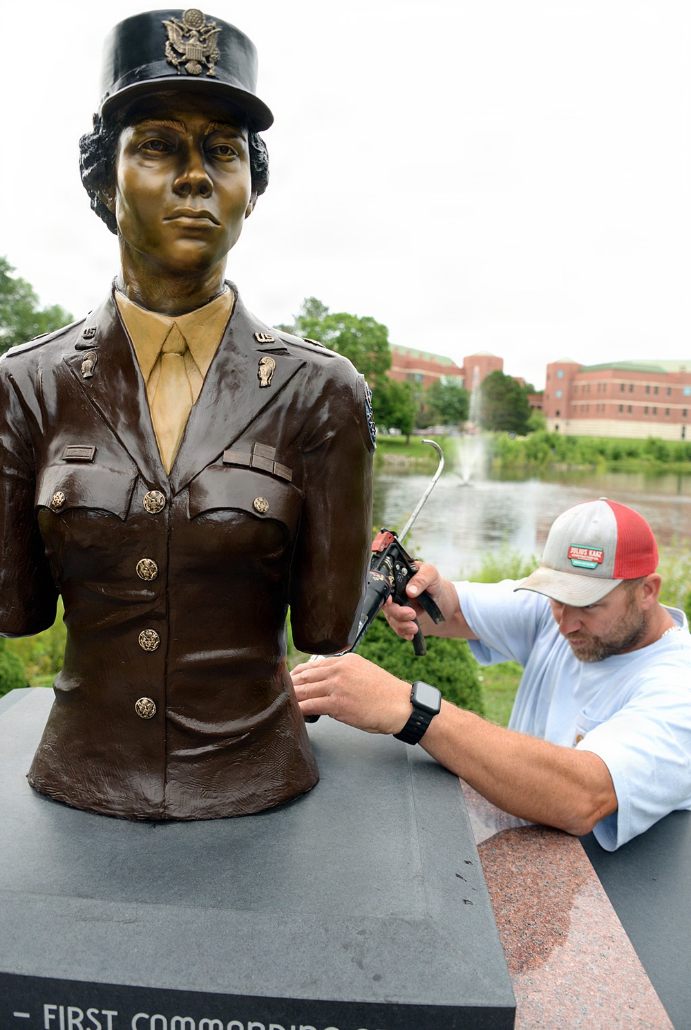 Fort Leavenworth upgrades 6888th Postal Battalion monument
