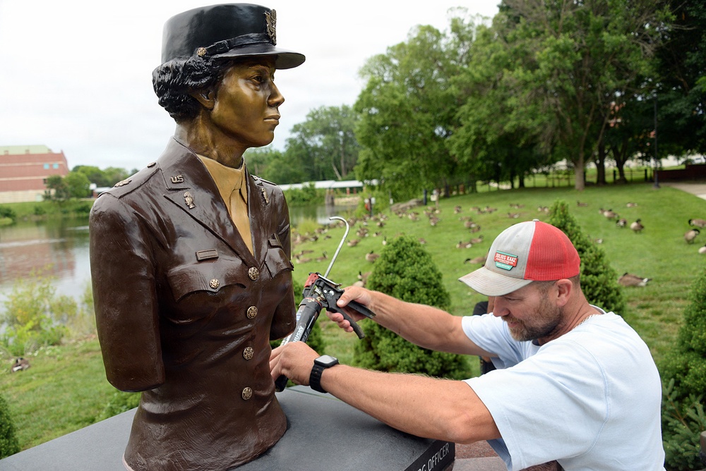 Fort Leavenworth upgrades 6888th Postal Battalion monument