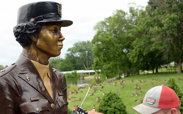 Fort Leavenworth upgrades 6888th Postal Battalion monument