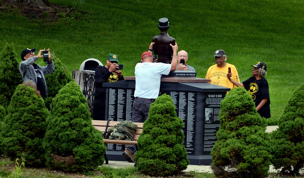 Fort Leavenworth upgrades 6888th Postal Battalion monument