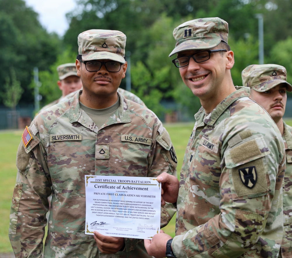 21st Special Troops Battalion Award Ceremony