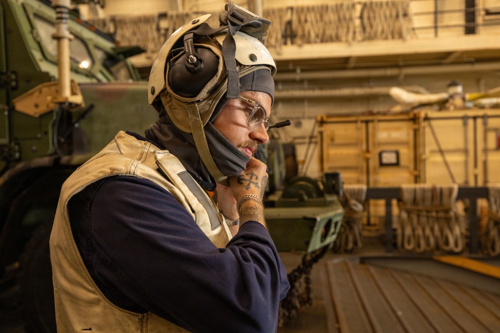 USS Portland Sailor Conducts Routine Operations