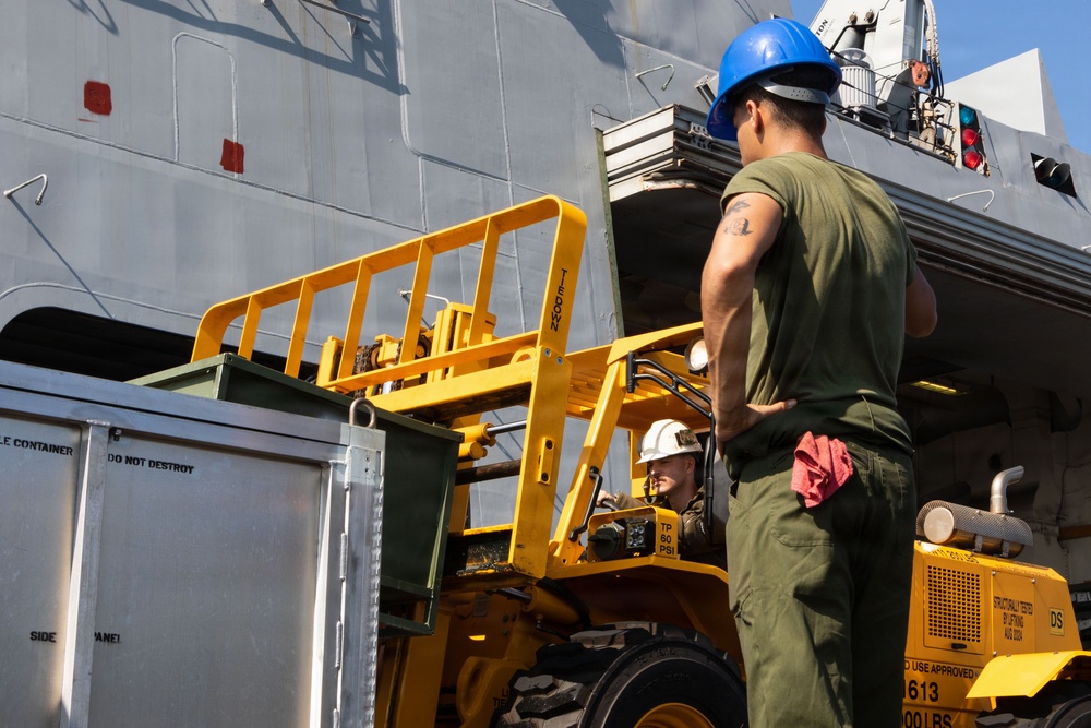 USS Portland Marines Conducts Routine Operations