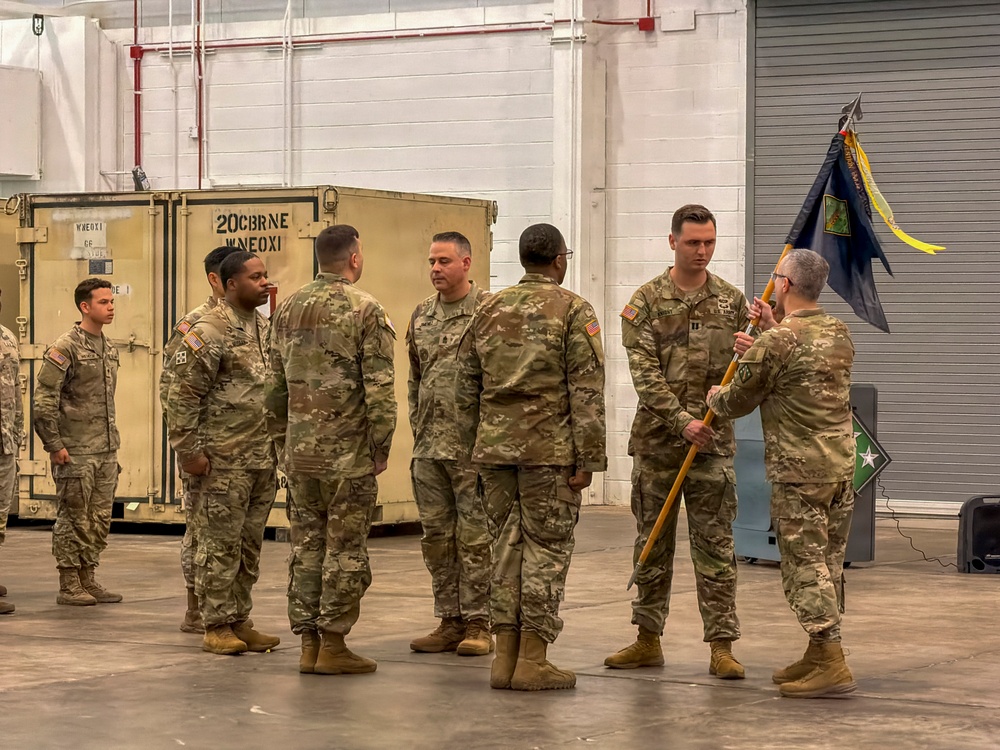 20th CBRNE Command’s Headquarters Company Welcomes New Leadership Team