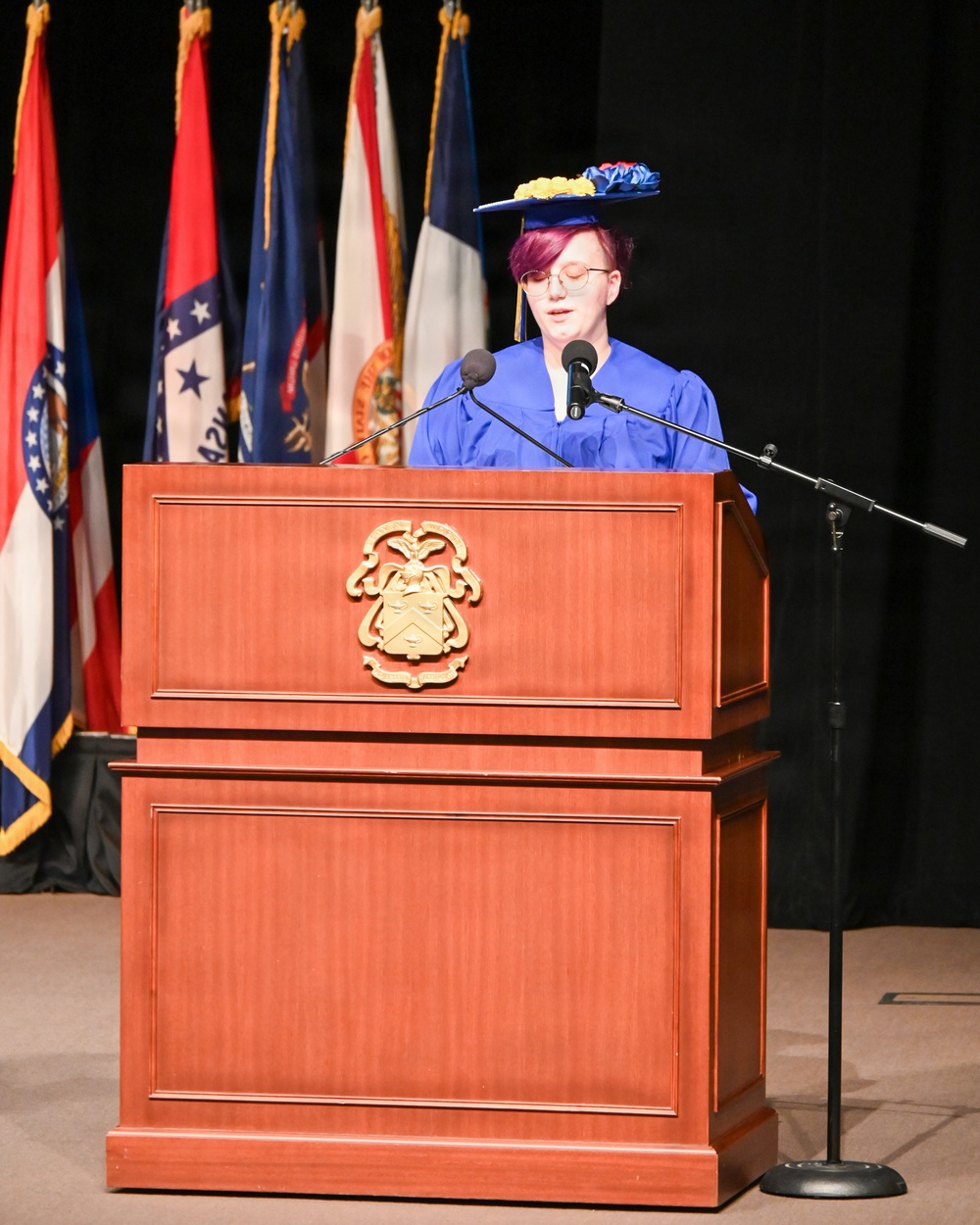 Fort Leavenworth Combined Graduation Ceremony held in Eisenhower Auditorium