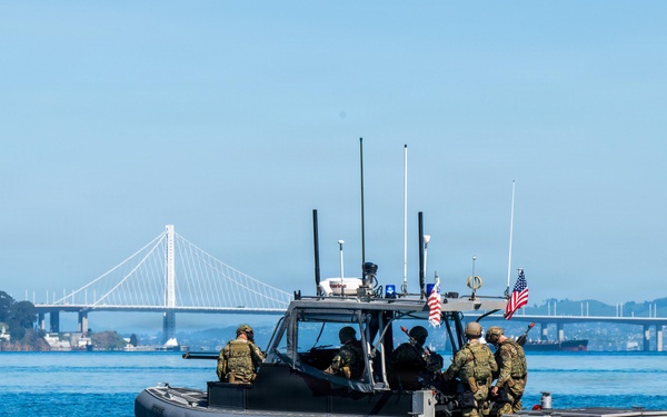 U.S. Coast Guard Port Security Unit 312 Conducts Simulated Training Exercises in San Francisco Bay