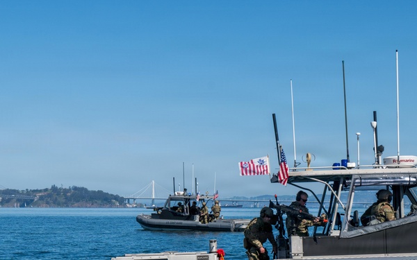U.S. Coast Guard Port Security Unit 312 Conducts Simulated Training Exercises in San Francisco Bay
