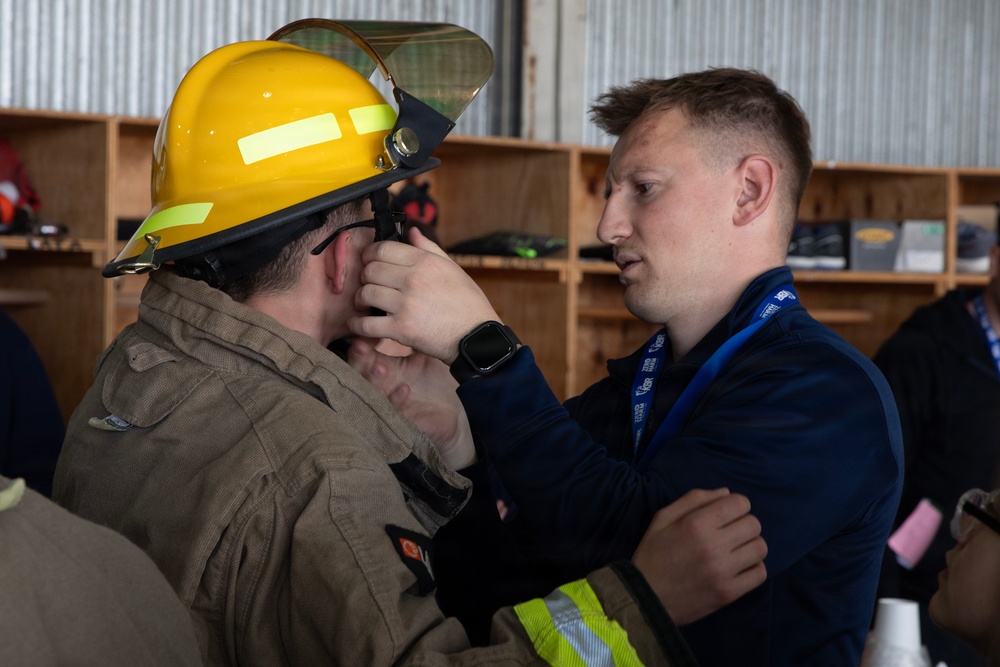KFOR hosts Public safety Day for Kamenicë/Kamenica English Language Corner students at Camp Bondsteel