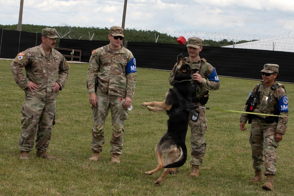 KFOR hosts Public Safety Day for Kamenicë/Kamenica English Language Corner students at Camp Bondsteel
