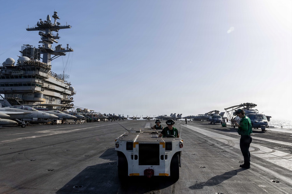 Abraham Lincoln Conducts Flight Deck Operations