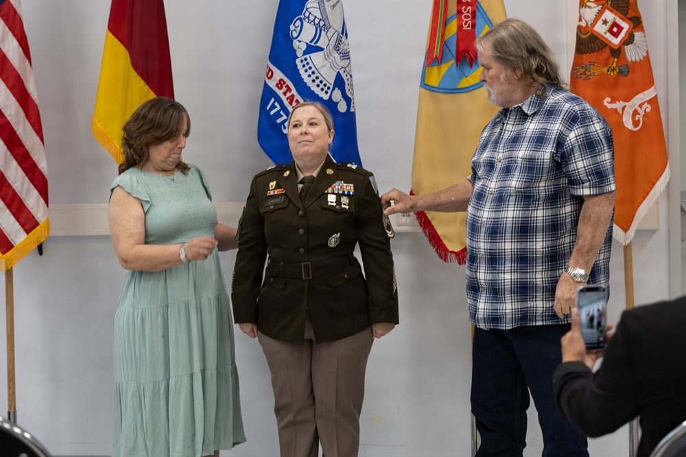 21st TSC Soldier Promoted to Master Sergeant During Ceremony at Panzer Kaserne