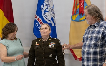 21st TSC Soldier Promoted to Master Sergeant During Ceremony at Panzer Kaserne