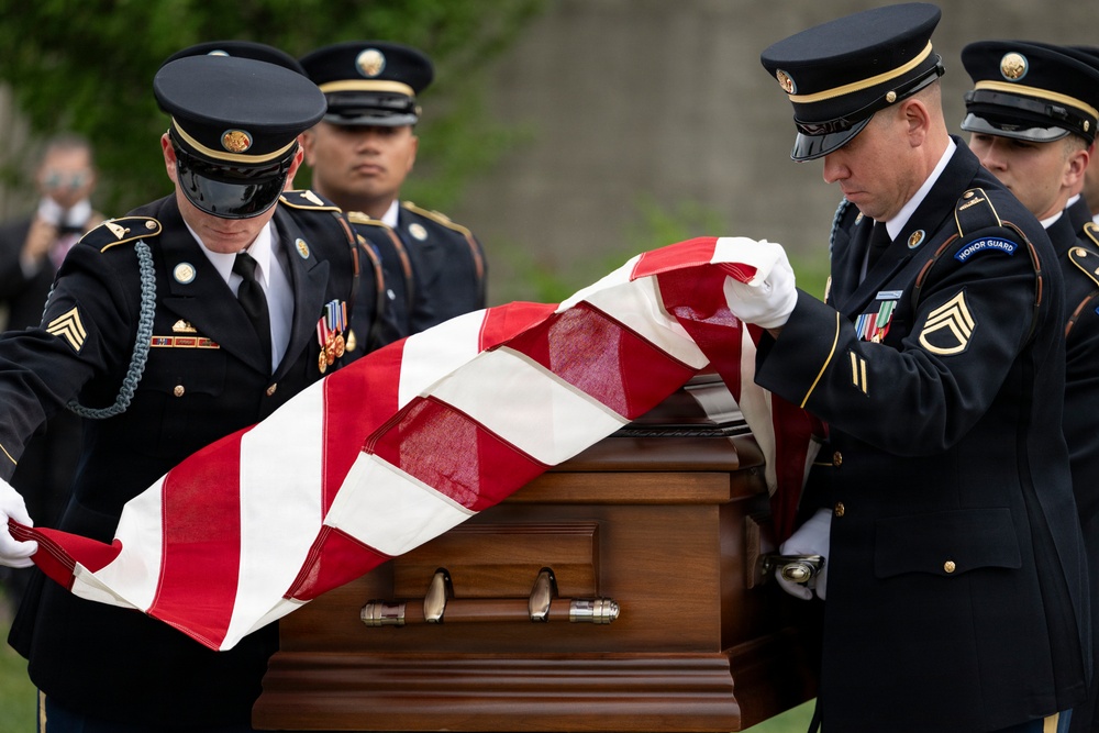 Military Funeral Honors were Conducted for U.S. Army Col. Roy Isaacson in Section 62