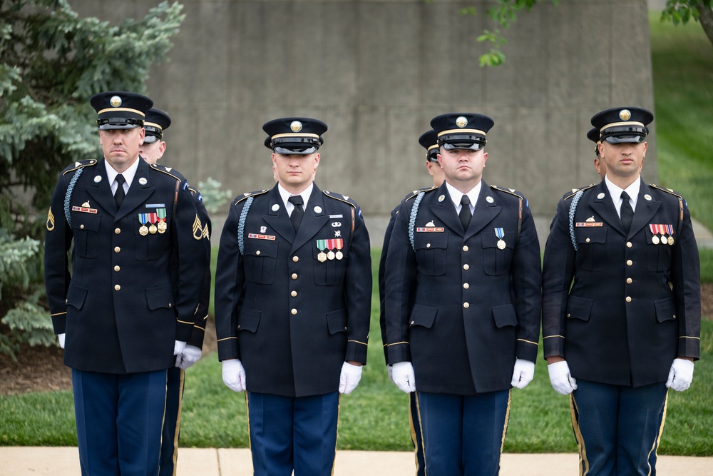Military Funeral Honors were Conducted for U.S. Army Col. Roy Isaacson in Section 62