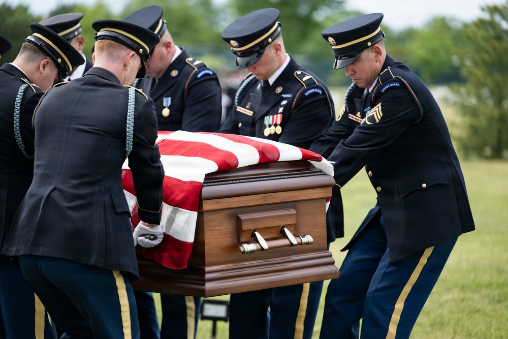 Military Funeral Honors were Conducted for U.S. Army Col. Roy Isaacson in Section 62