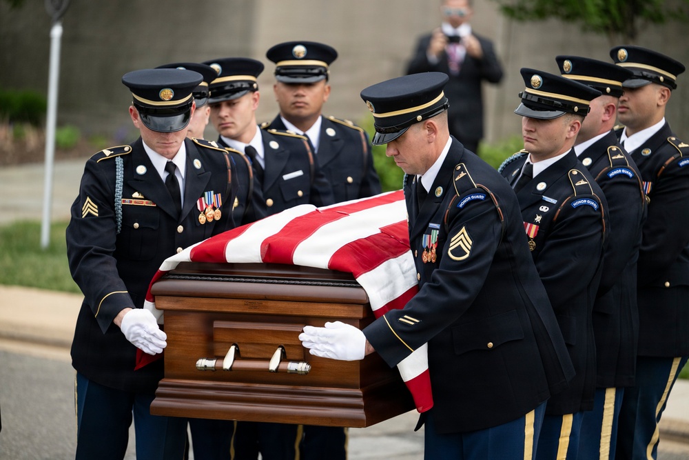 Military Funeral Honors were Conducted for U.S. Army Col. Roy Isaacson in Section 62