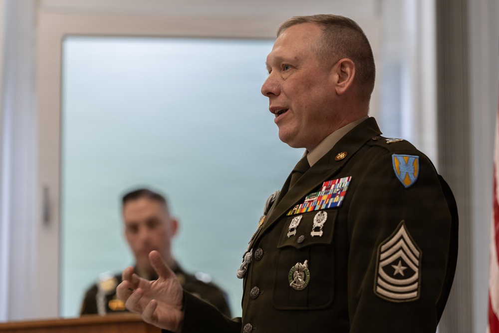 21st TSC Soldier Promoted to Master Sergeant During Ceremony at Panzer Kaserne