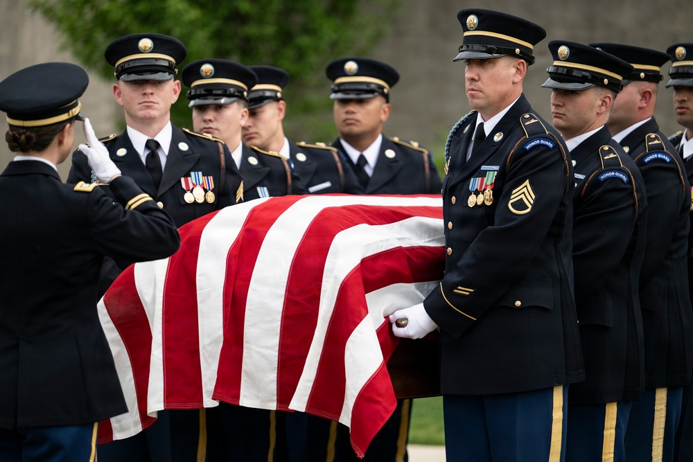Military Funeral Honors were Conducted for U.S. Army Col. Roy Isaacson in Section 62
