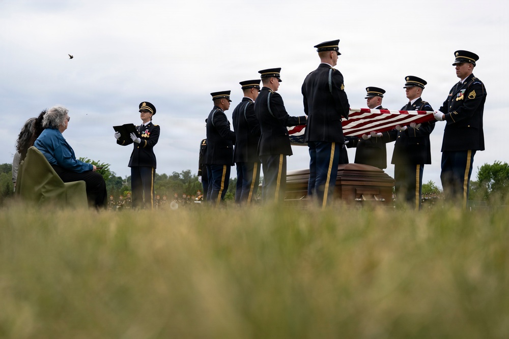 Military Funeral Honors were Conducted for U.S. Army Col. Roy Isaacson in Section 62
