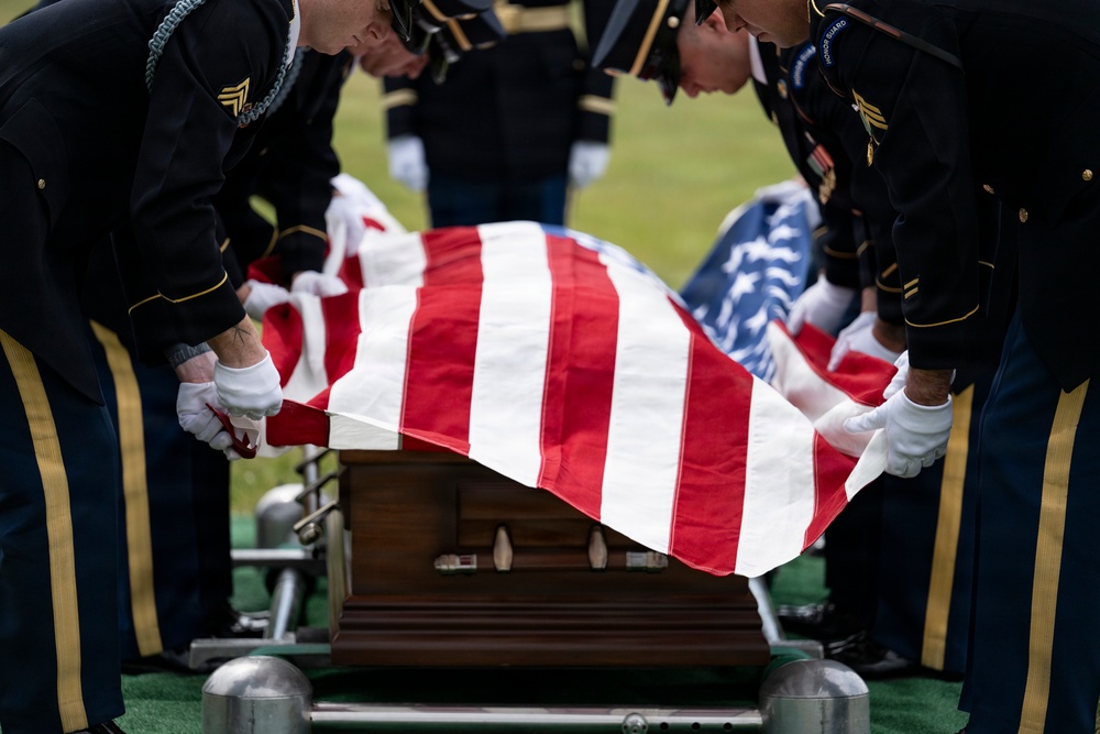 Military Funeral Honors were Conducted for U.S. Army Col. Roy Isaacson in Section 62