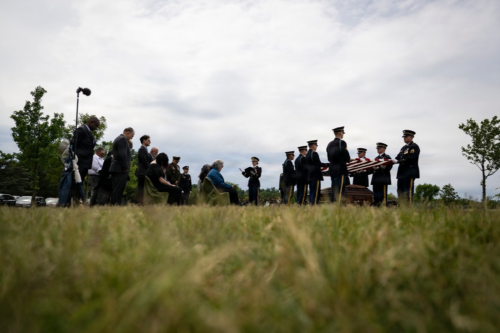 Military Funeral Honors were Conducted for U.S. Army Col. Roy Isaacson in Section 62