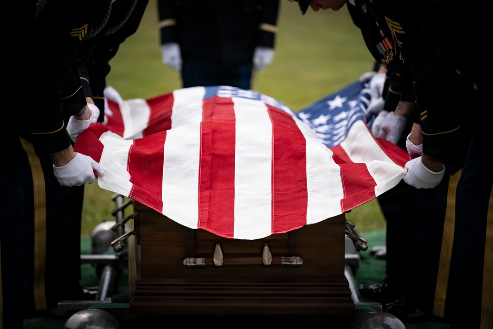 Military Funeral Honors were Conducted for U.S. Army Col. Roy Isaacson in Section 62