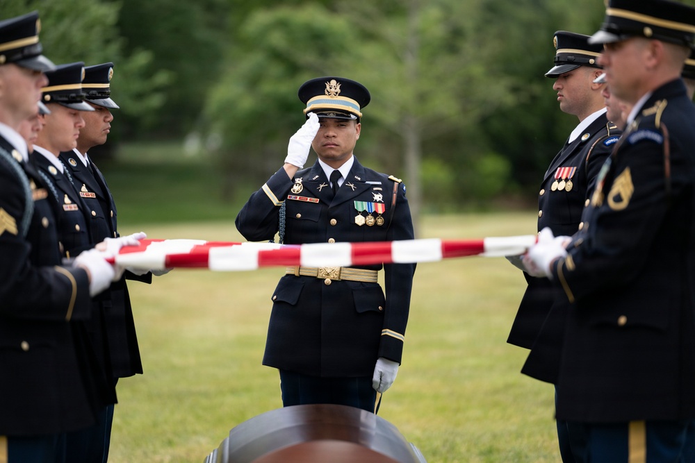 Military Funeral Honors were Conducted for U.S. Army Col. Roy Isaacson in Section 62
