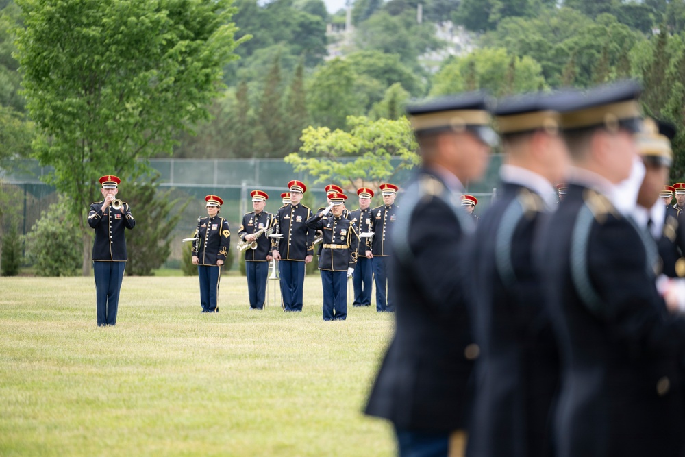 Military Funeral Honors were Conducted for U.S. Army Col. Roy Isaacson in Section 62