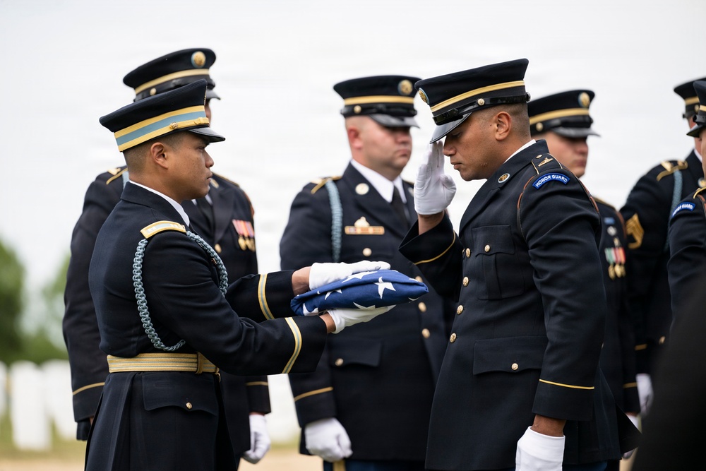 Military Funeral Honors were Conducted for U.S. Army Col. Roy Isaacson in Section 62