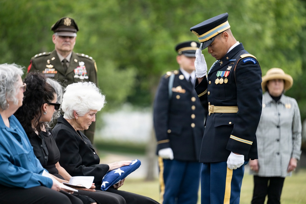 Military Funeral Honors were Conducted for U.S. Army Col. Roy Isaacson in Section 62