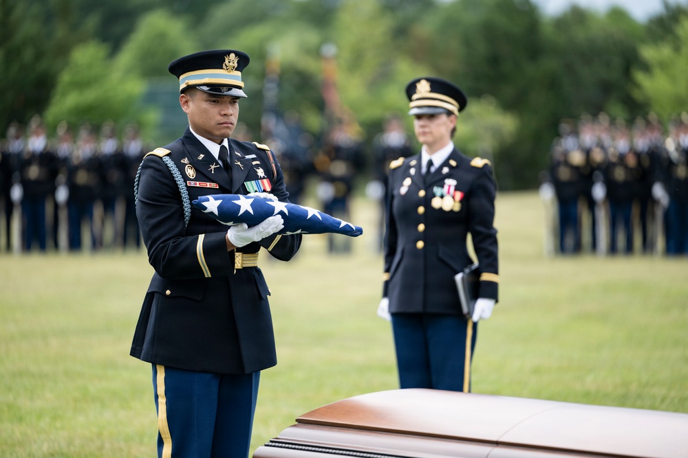 Military Funeral Honors were Conducted for U.S. Army Col. Roy Isaacson in Section 62