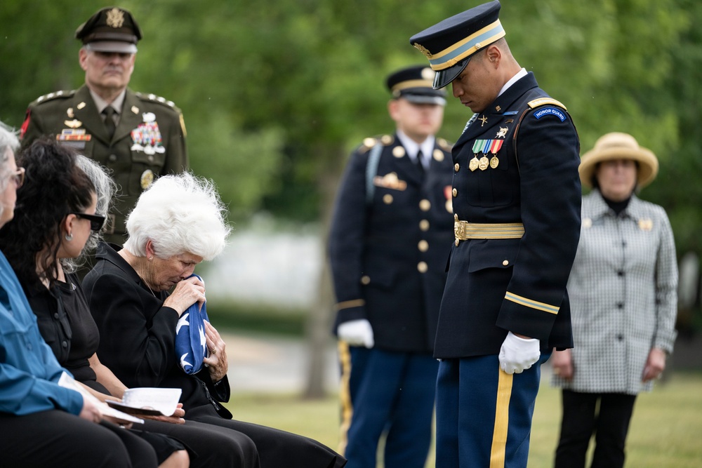 Military Funeral Honors were Conducted for U.S. Army Col. Roy Isaacson in Section 62