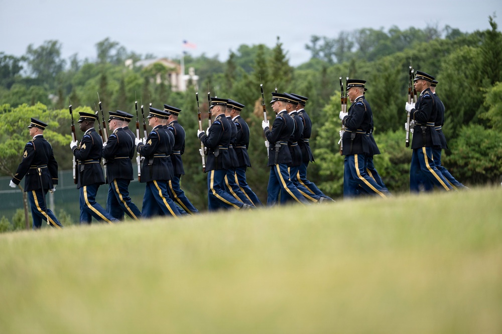Military Funeral Honors were Conducted for U.S. Army Col. Roy Isaacson in Section 62