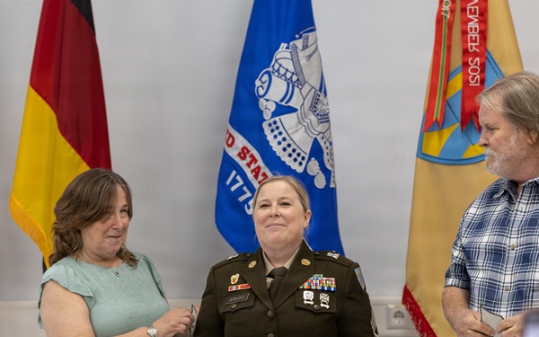 21st TSC Soldier Promoted to Master Sergeant During Ceremony at Panzer Kaserne