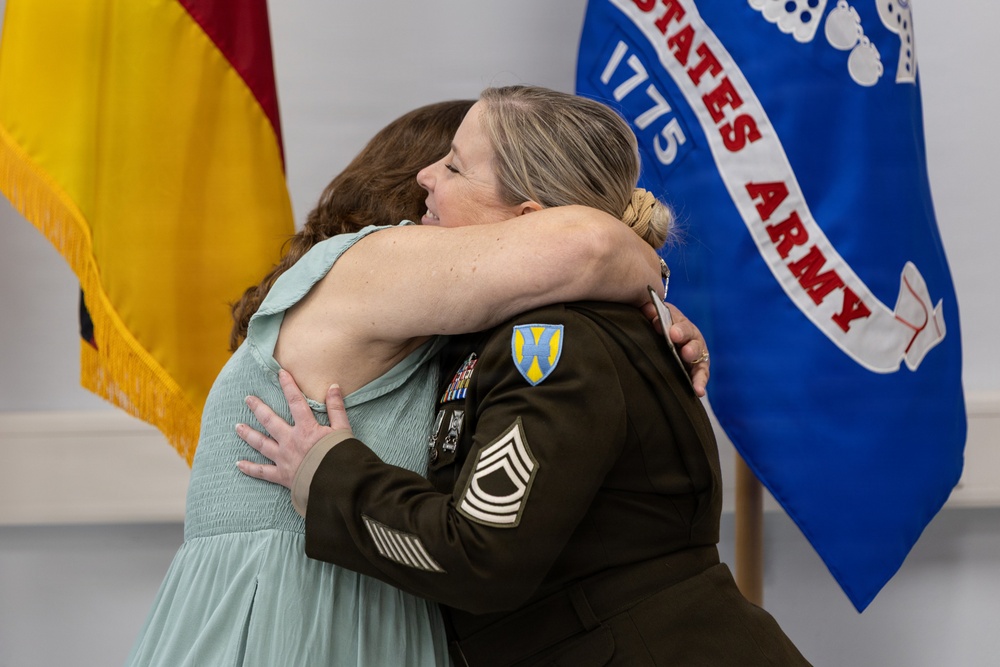 21st TSC Soldier Promoted to Master Sergeant During Ceremony at Panzer Kaserne