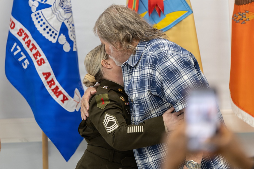 21st TSC Soldier Promoted to Master Sergeant During Ceremony at Panzer Kaserne